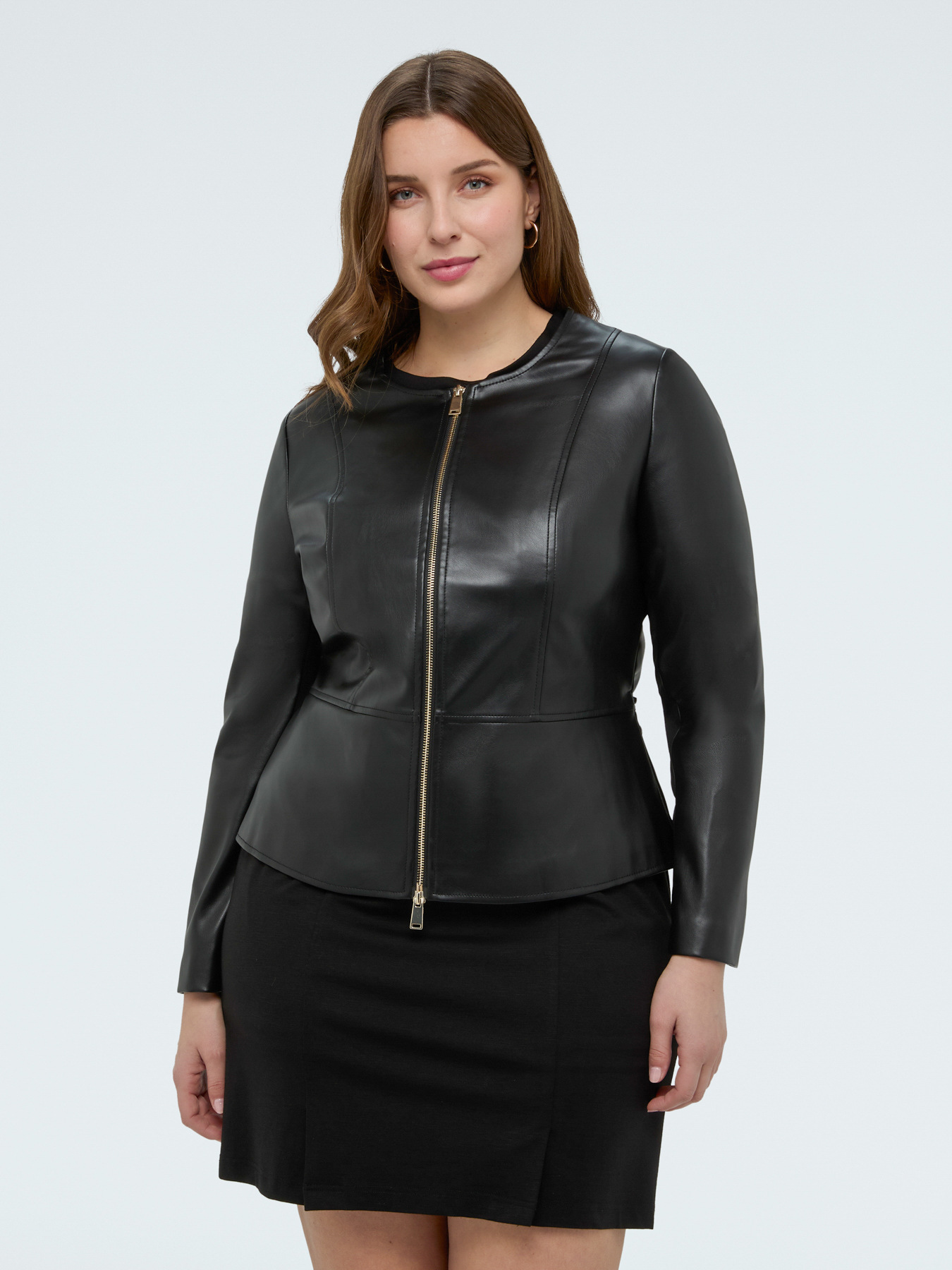 Giacca biker con cinturina image number 4