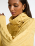Asymmetrical cable knit wool sweater image number 3