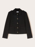 Jachetă din amestec de v&acirc;scoză cu epoleți image number 4