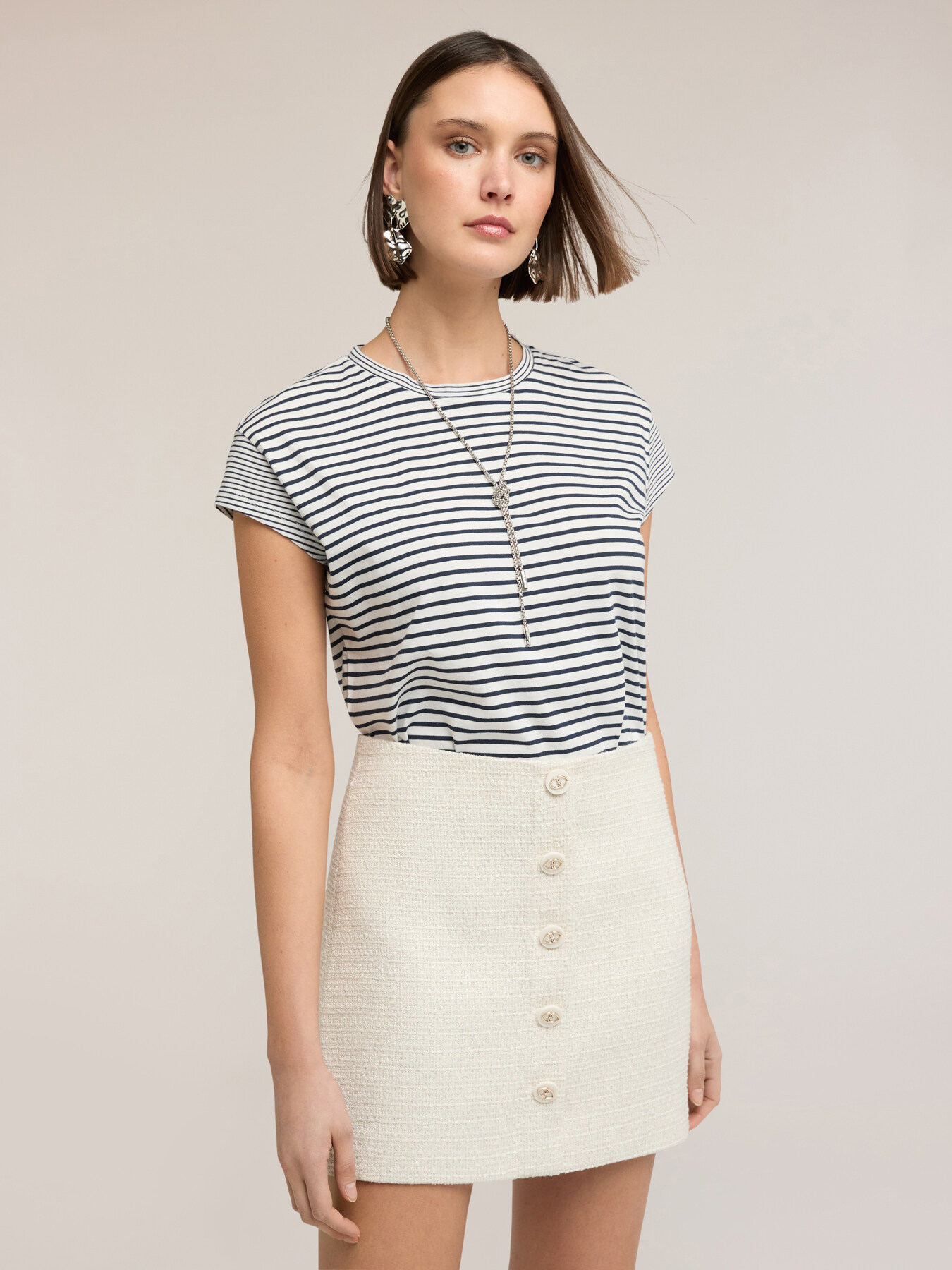 Striped cotton jersey T-shirt image number 0