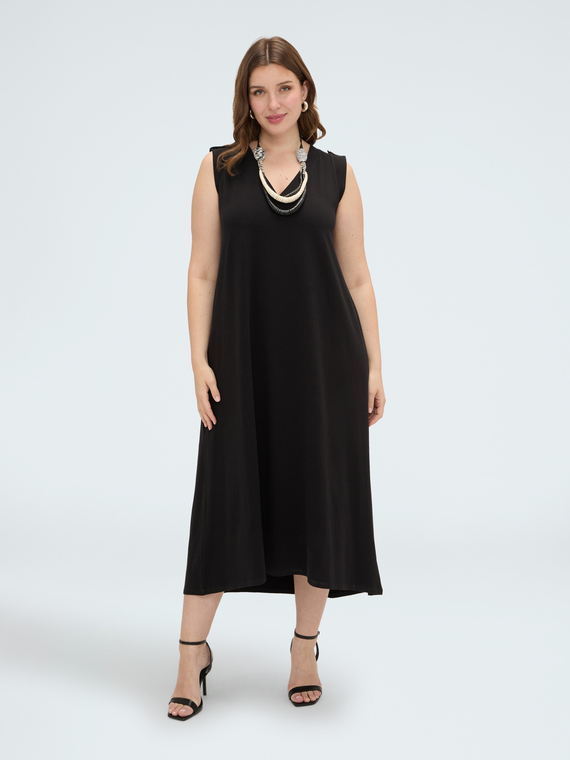 Long V-neck dress