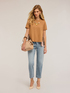 T-shirt with floral insert image number 0