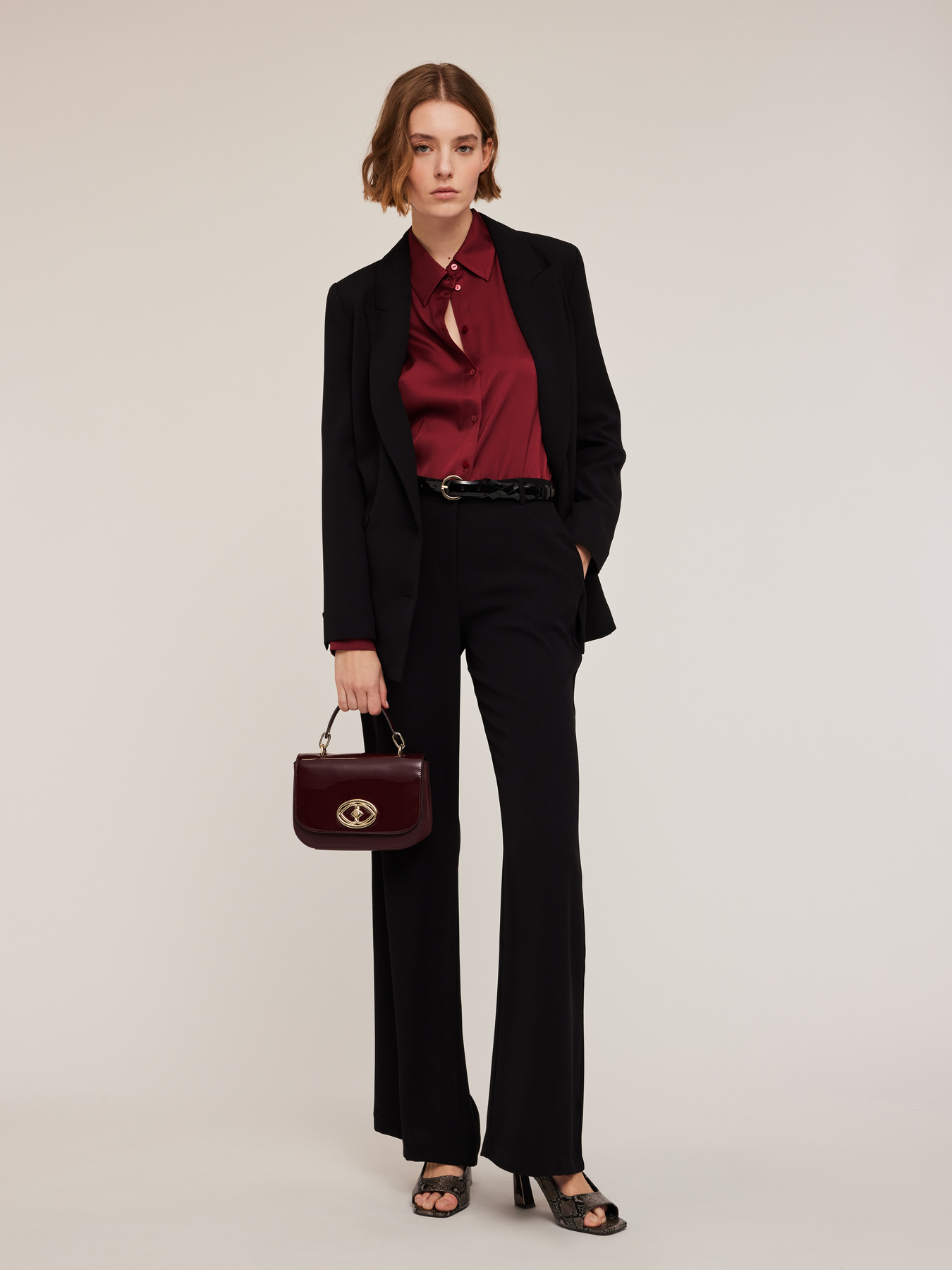 Satin-Hemdbluse image number 3