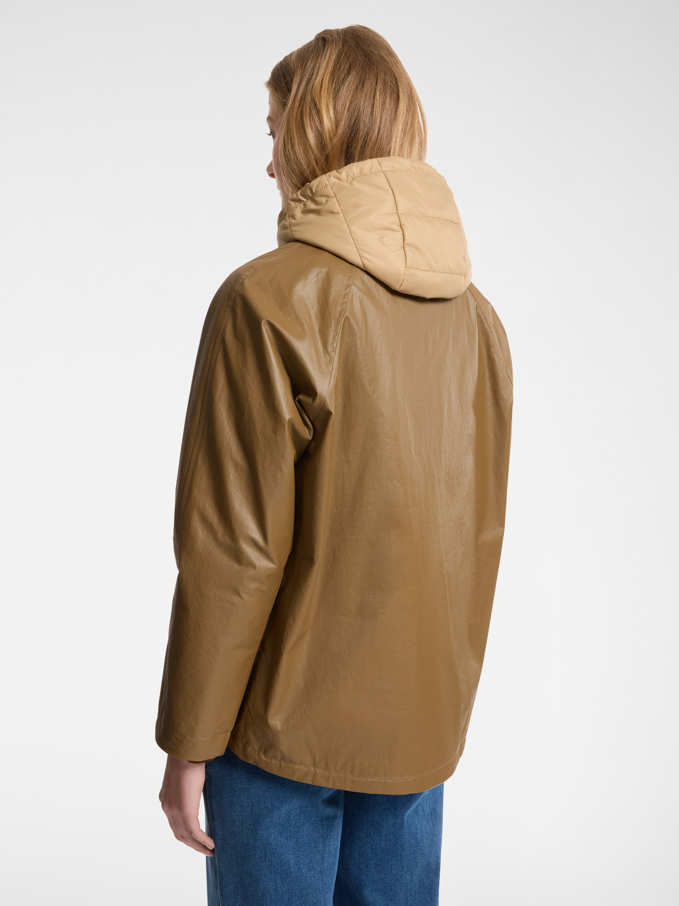 Cotton parka layering image number 1