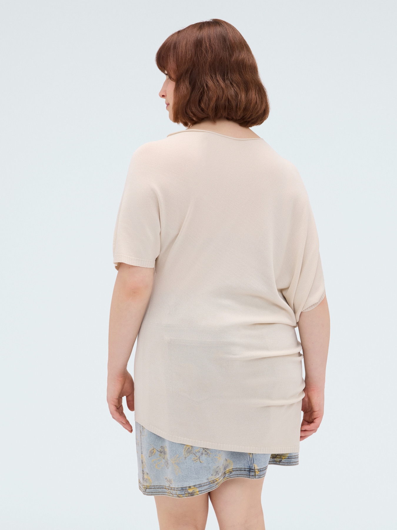 Pull asym&eacute;trique en m&eacute;lange viscose image number 1