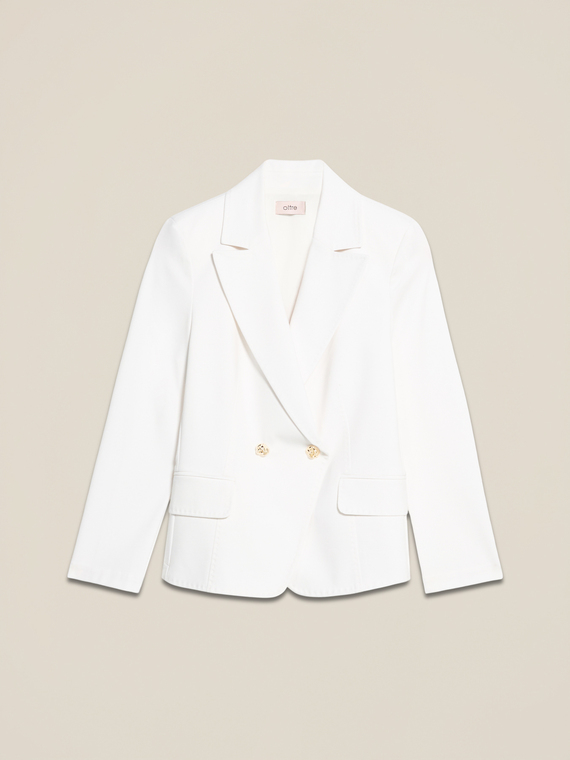 Blazer doppiopetto in punto milano