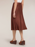 A-line midi skirt in satin image number 1