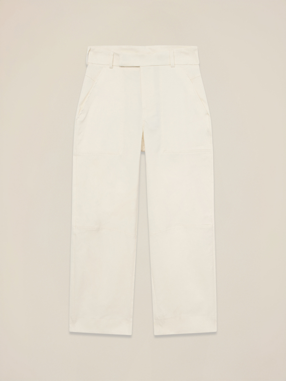 Pantaloni palazzo din amestec de lyocell