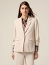 Einreihiger Blazer aus fließendem Stoff image number 0