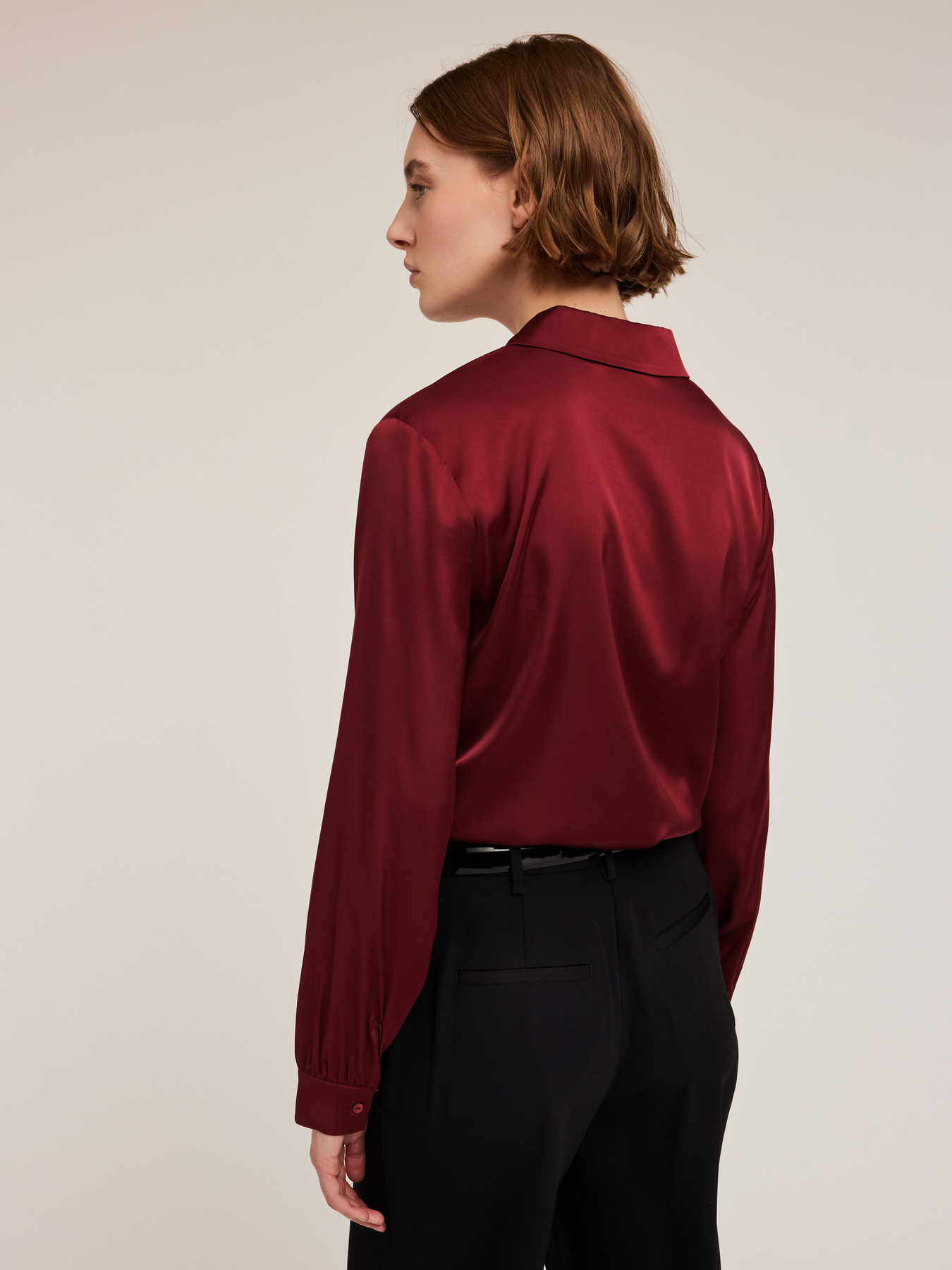 Satin-Hemdbluse image number 1