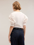 T-shirt con pietre e maniche a sbuffo image number 1