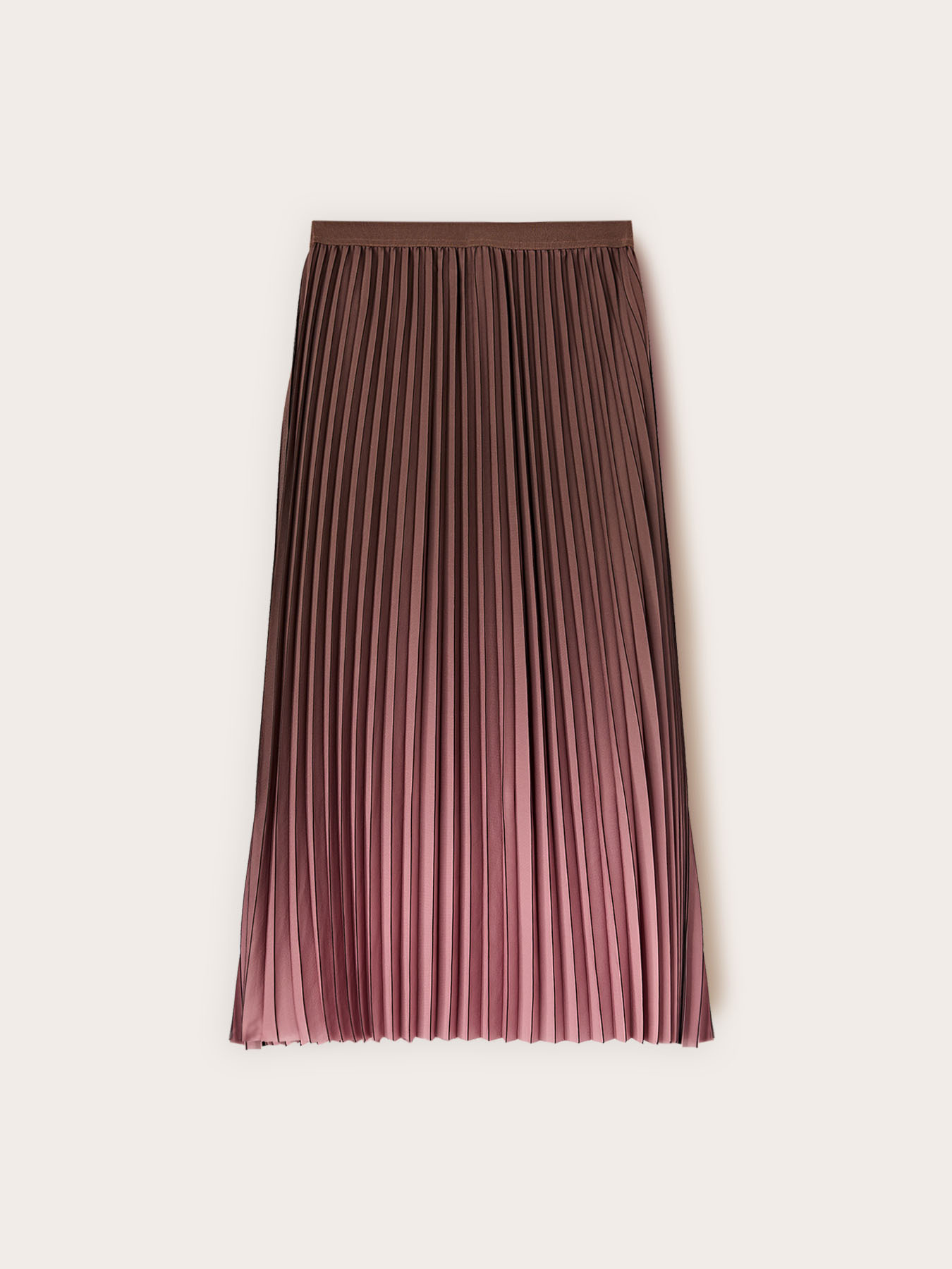 Pleated midi gradient skirt image number 4