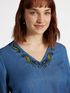 Embroidered blouse with TENCEL™ fibres image number 3