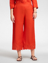 Pantaloni in lino con bordi ricamati image number 2