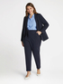 Pantaloni Carrot Fit in tessuto stretch image number 4