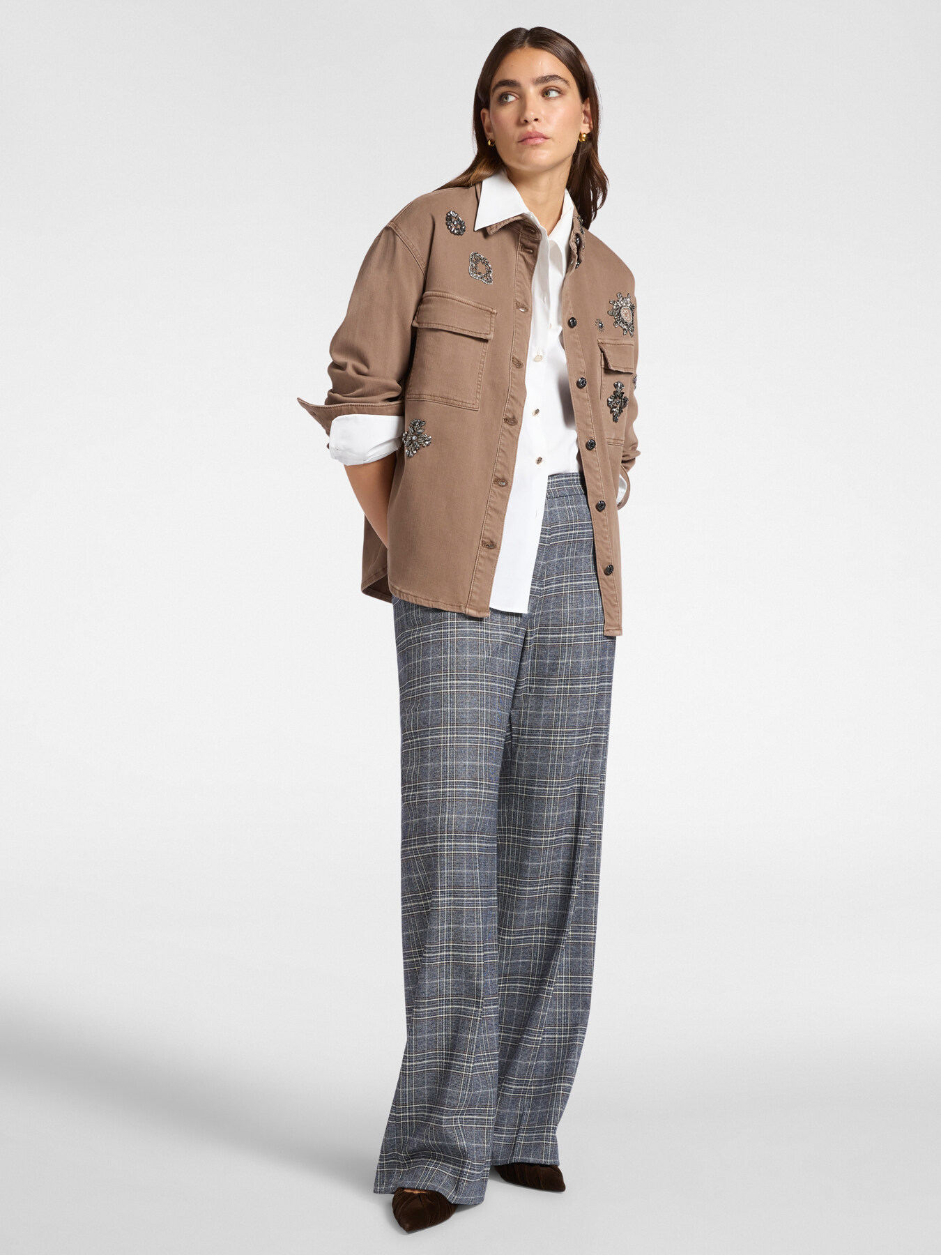 Pantalon pour homme en tissu à motif image number 0
