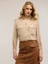 Georgette shirt with military details image number 2