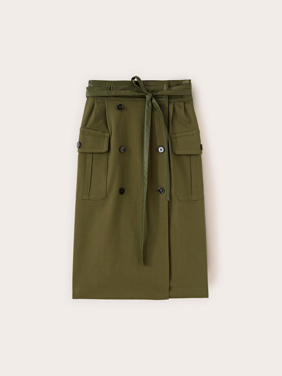 Cargo skirt with belt
