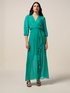 Long silk blend dress image number 0