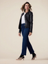 Kick-Flare-Jeans mit Metallschnallen image number 0