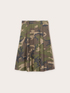Midi-Faltenrock mit Camouflage-Muster image number 4