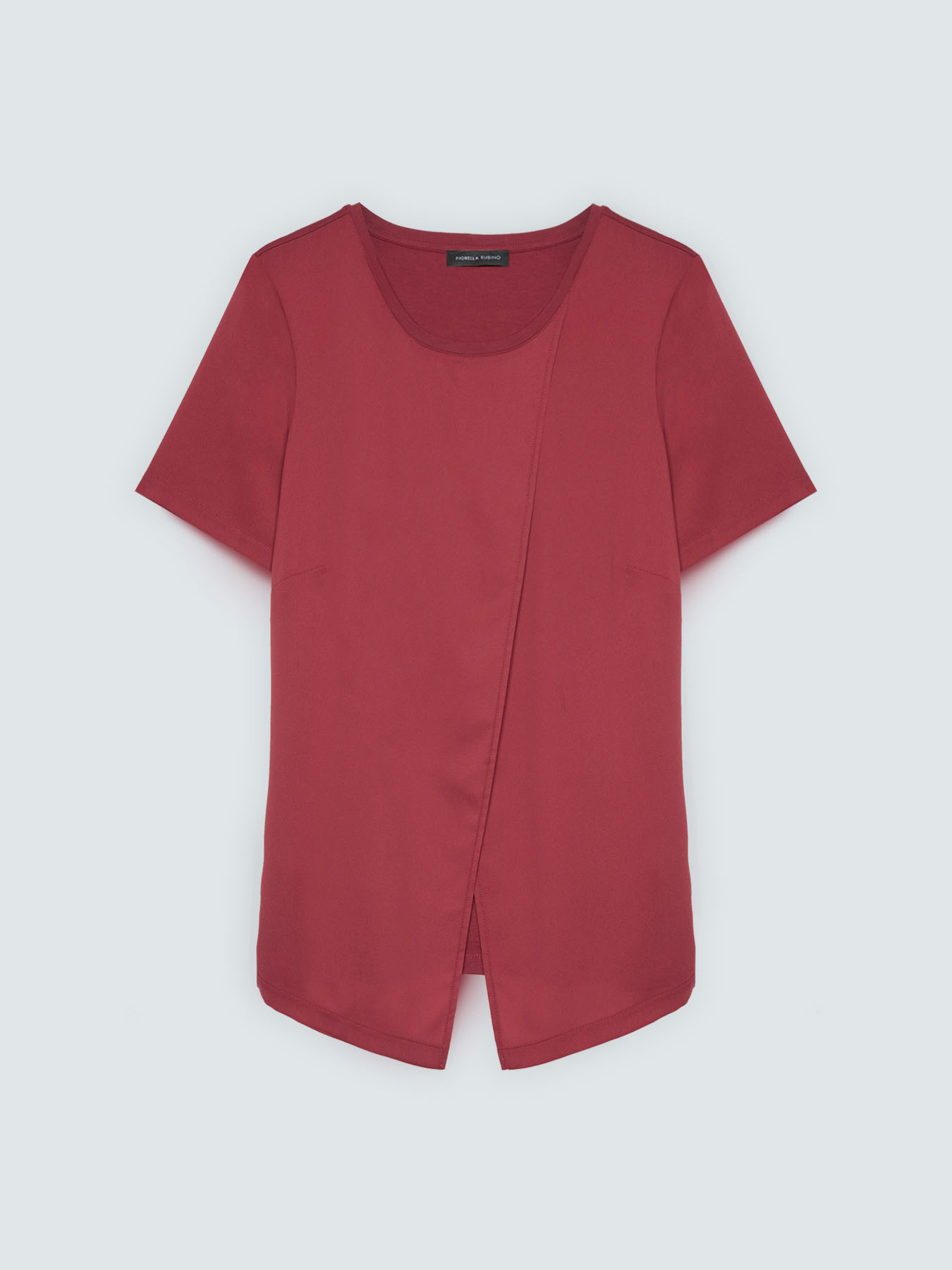 Zweifarbiges T-Shirt mit Brieftaschen-Detail image number 4