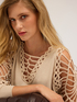 Maglia con inserti in macramé image number 3