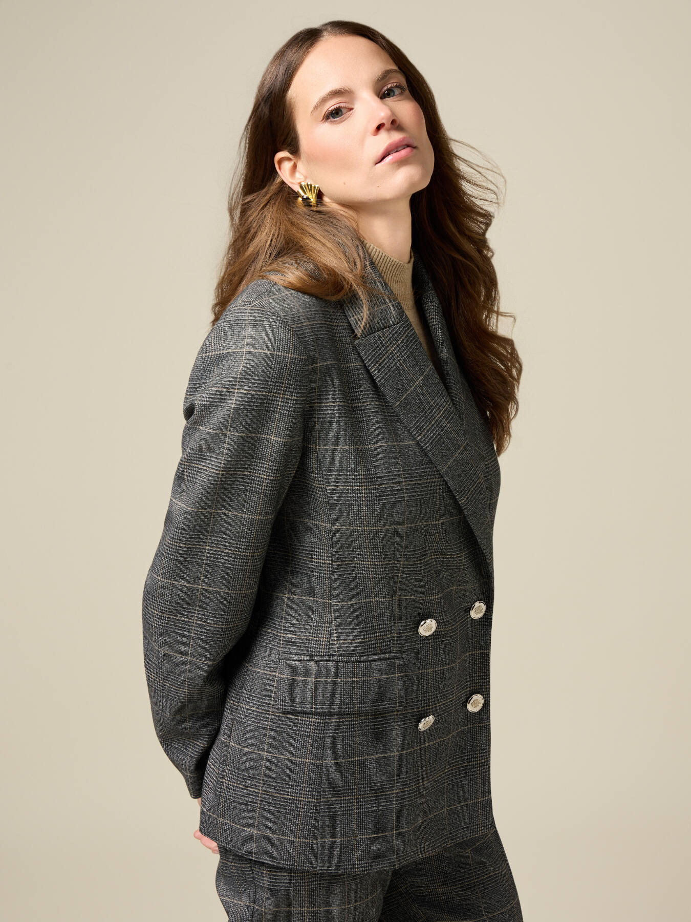 Blazer check doppiopetto image number 3