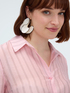 Striped lyocell blend shirt image number 3