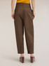 Poplin trousers with waist ties image number 1