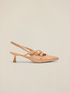 Slingback pumps with woven texture image number 2