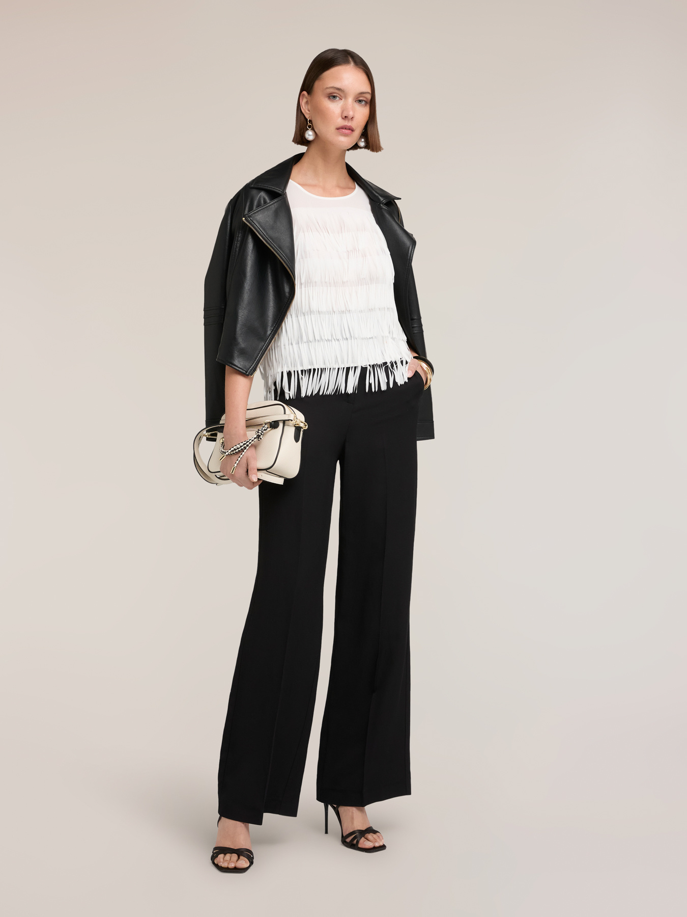 Top aus Georgette mit Fransen image number 0