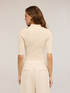 Cardigan a coste con mostrine image number 1