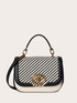 Shoulder bag with two-tone weave image number 1