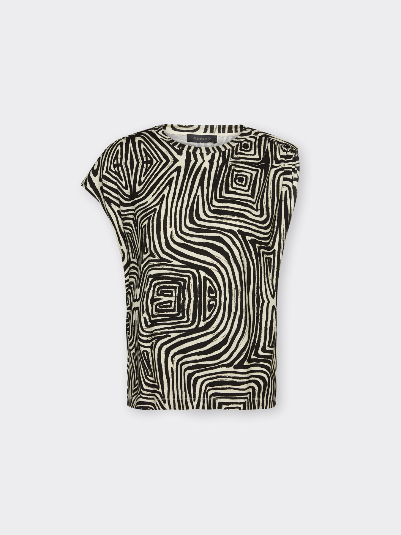 Top asimmetrico stampato image number 4
