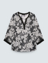 Bluse aus Creponne mit Blumendruck image number 4