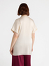 Short-sleeved satin shirt image number 1