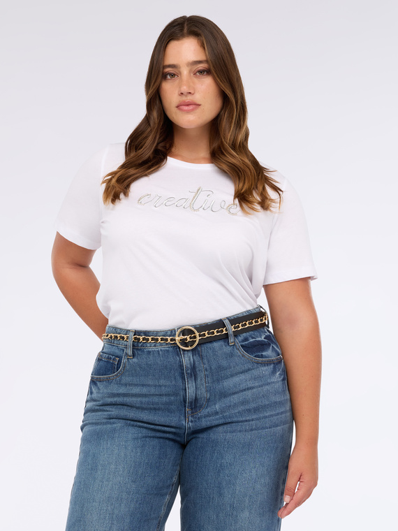 Ceinture &agrave; cha&icirc;ne avec boucle ronde