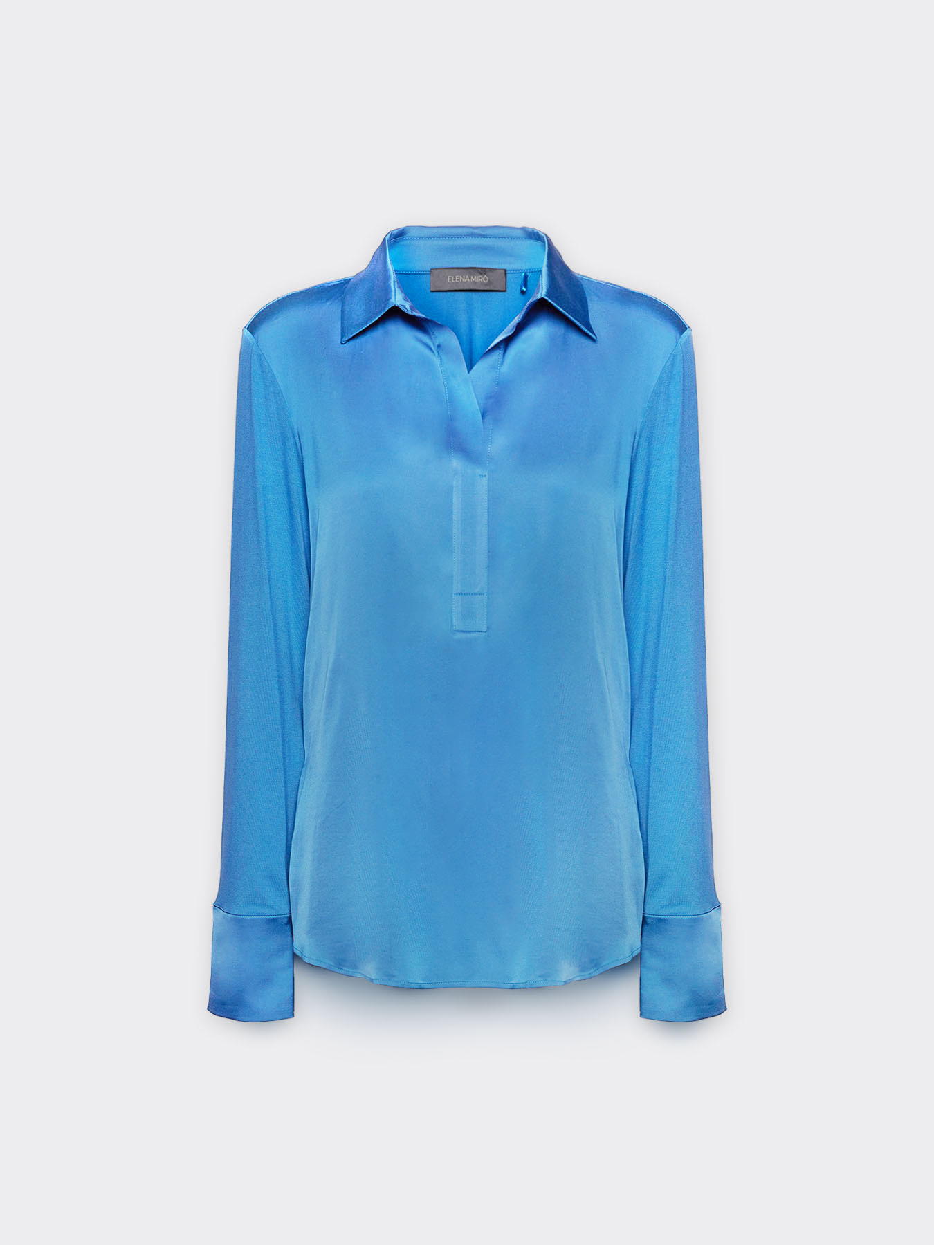 T-shirt polo in due tessuti image number 4