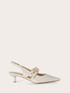 Décolleté slingback in vernice image number 1