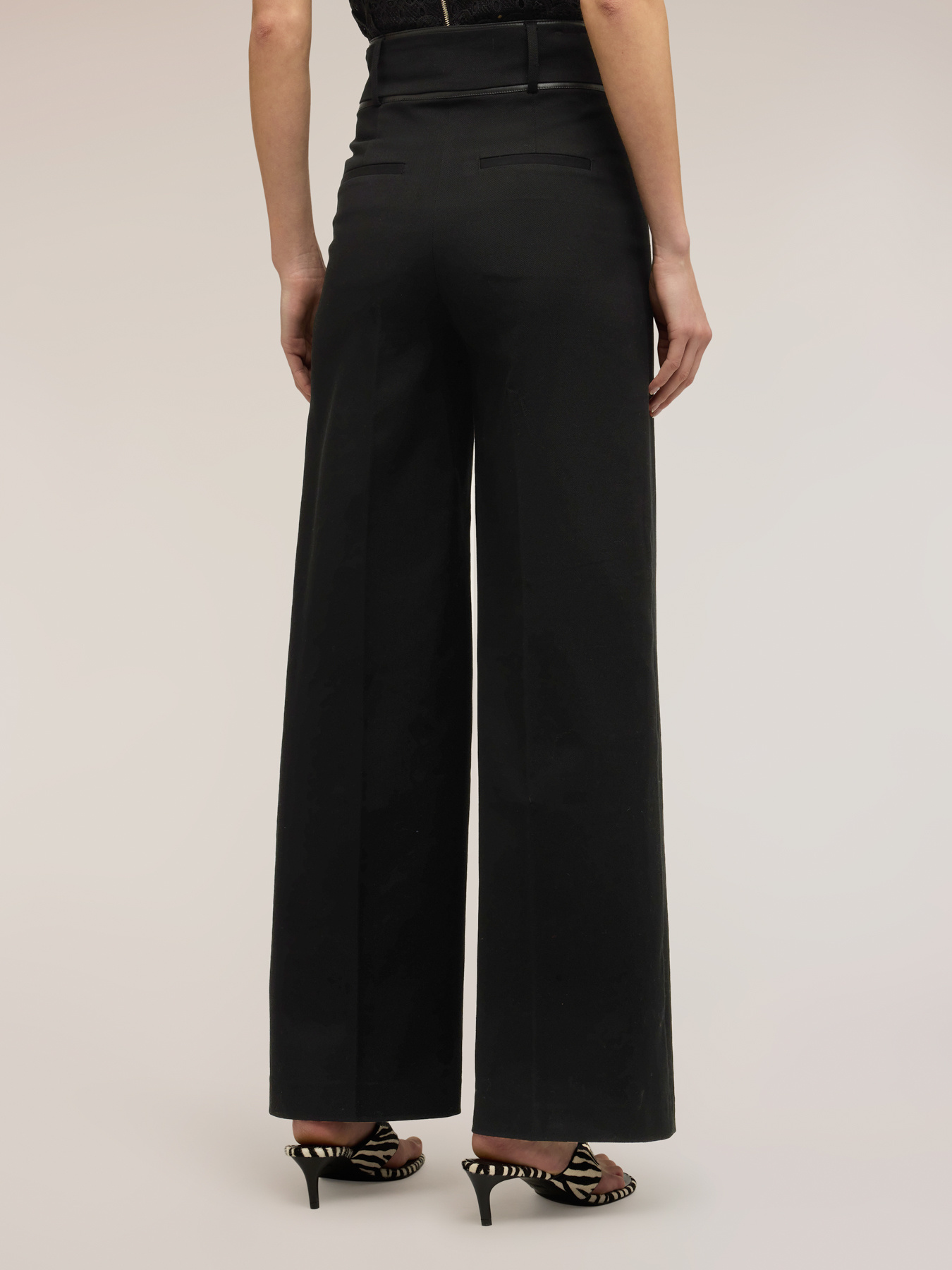 Palazzo pants with high waist image number 2