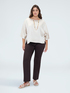 Regular stretch cotton trousers image number 2