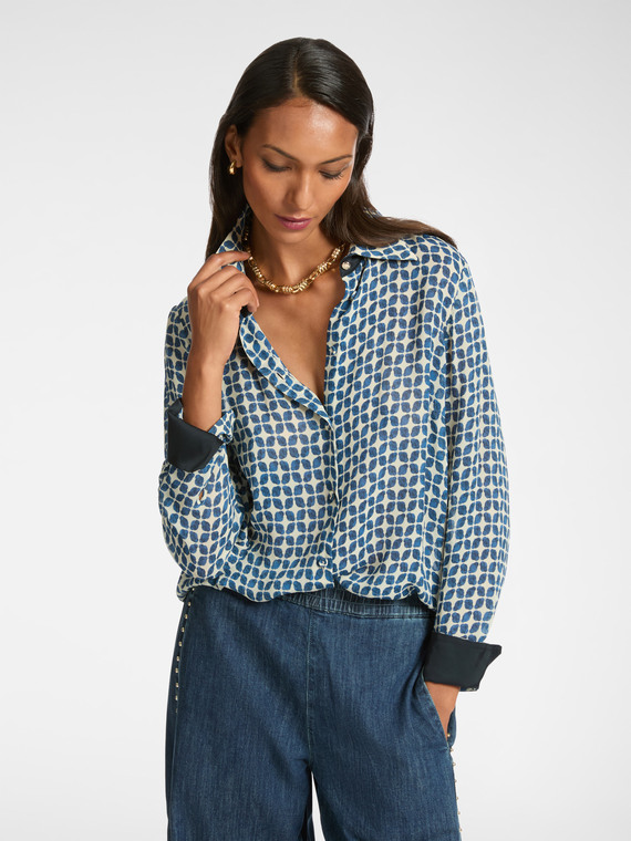 Geometric print shirt