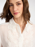 Ramie shirt with lace image number 3