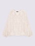 Blusa stampa floreale con scollo a V image number 4