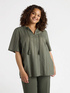 Striped blouse with strings image number 0