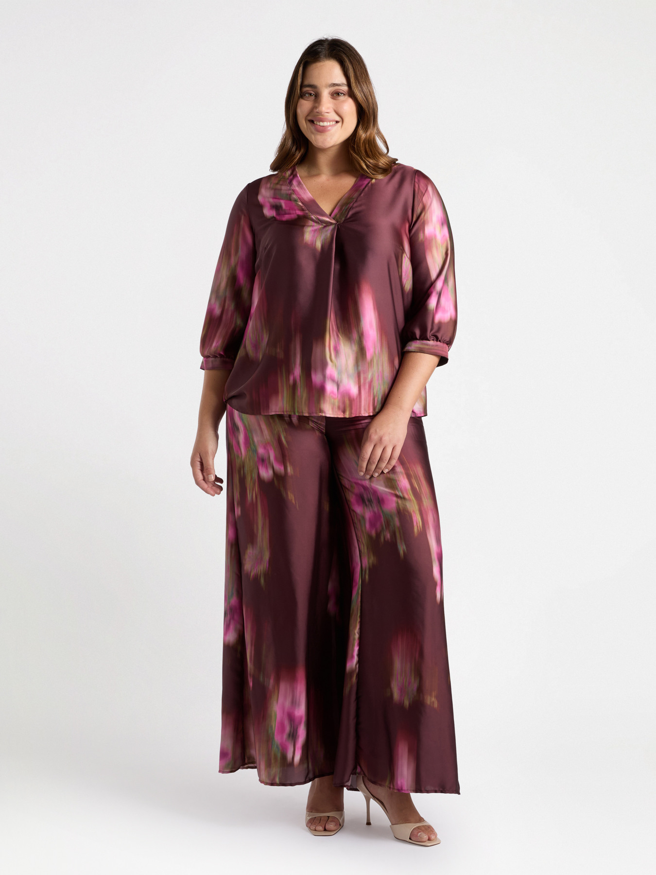 Blouse with ombré print image number 0