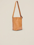 Bolso hobo de piel auténtica con clutch image number 4