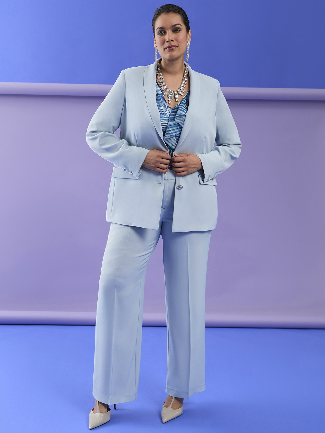 Blazer with jewel buttons image number 0