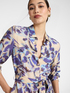 Printed shirt dress image number 3